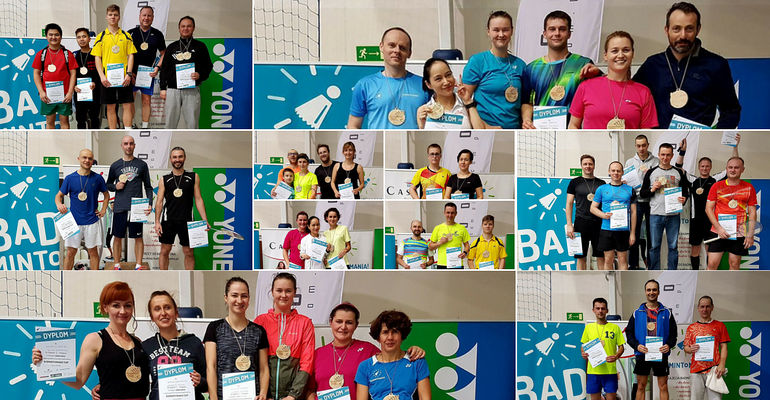 Wyniki turnieju badmintona w Warszawie - Badmintomania! Cup 26.11.2017