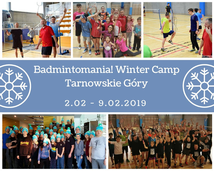 Obóz zimowy badmintona w Tarnowskich Górach 2019