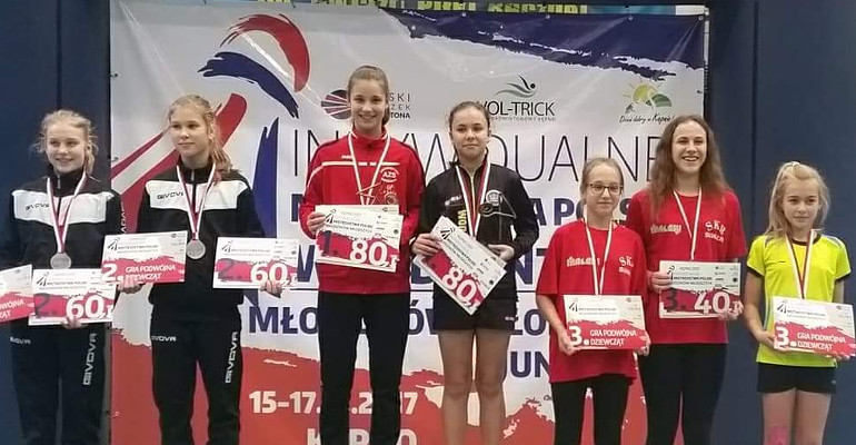 Marta Styczyńska Mistrzynią Polski w grze podwójnej Młodziczek Młodszych