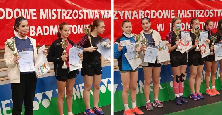 Lena srebrną medalistką Międzynarodowych Mistrzostwach Mazowsza w badmintonie
