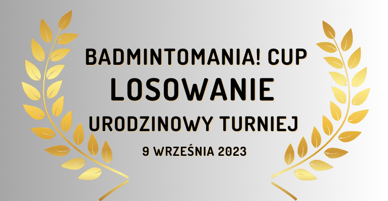 Losowanie turnieju badmintona dla dzieci i dorosłych Badmintomania! Cup w Warszawie