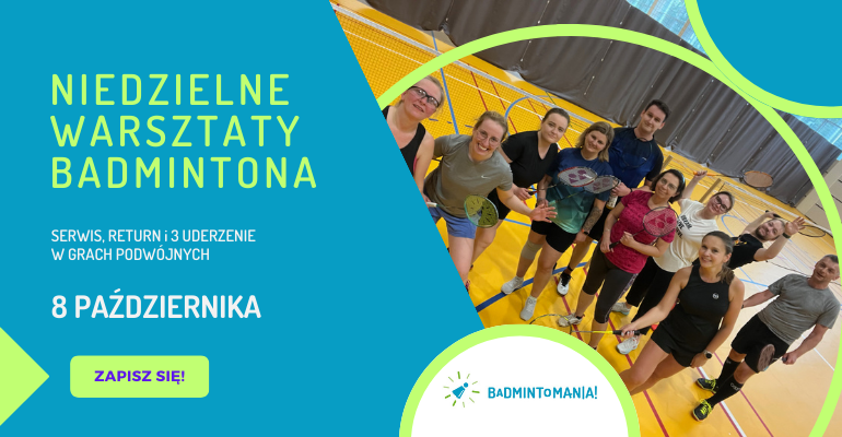 Niedzielne warsztaty badmintona w Warszawie - 8.10.2023