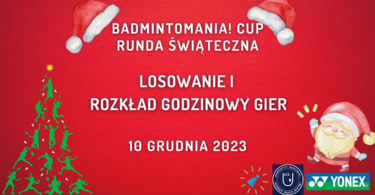 Losowanie turnieju badmintona dla dzieci i dorosłych Badmintomania! Cup w Warszawie