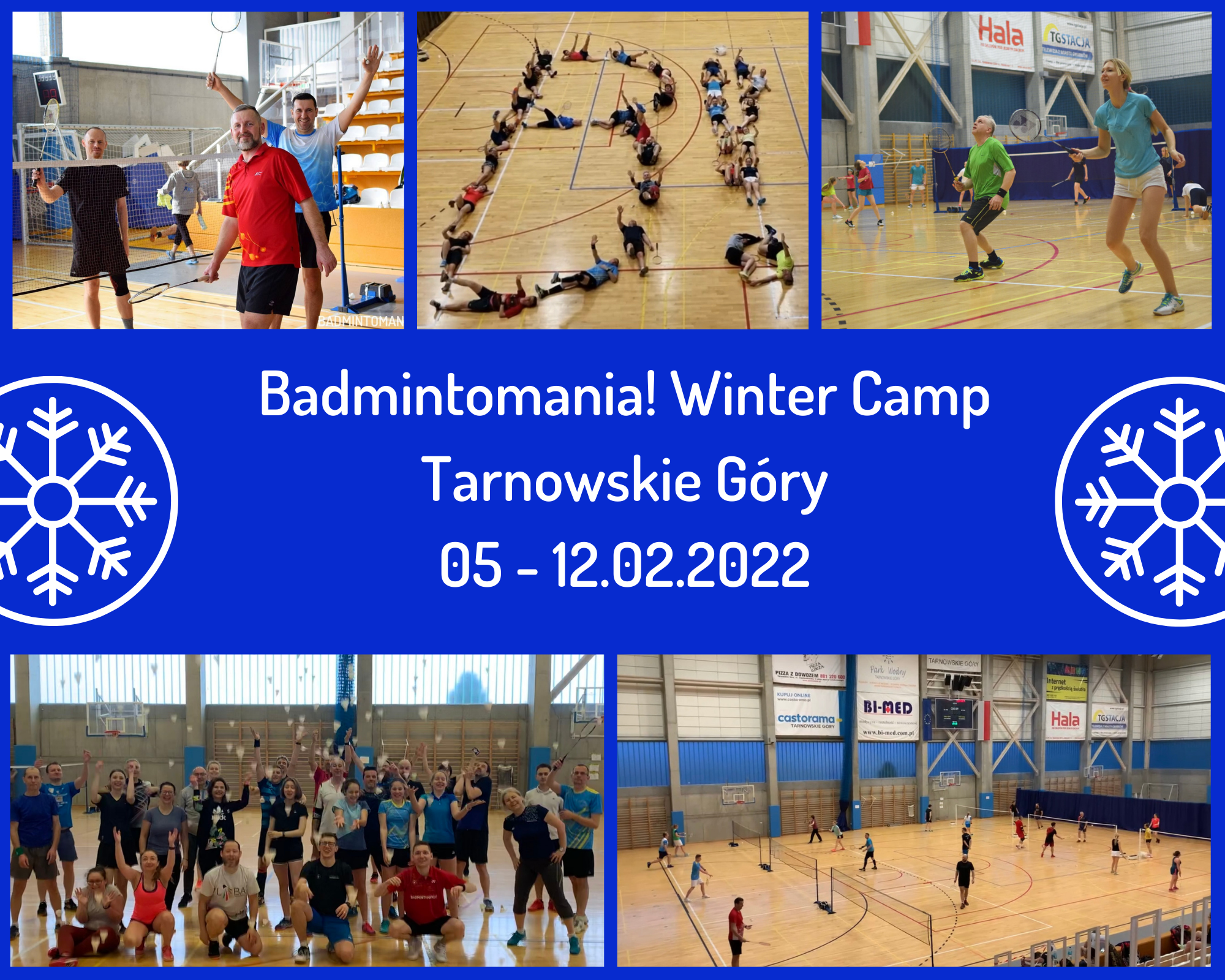 obóz zimowy badmintona dla dorosłych i dzieci w Tarnowskich Górach 2022